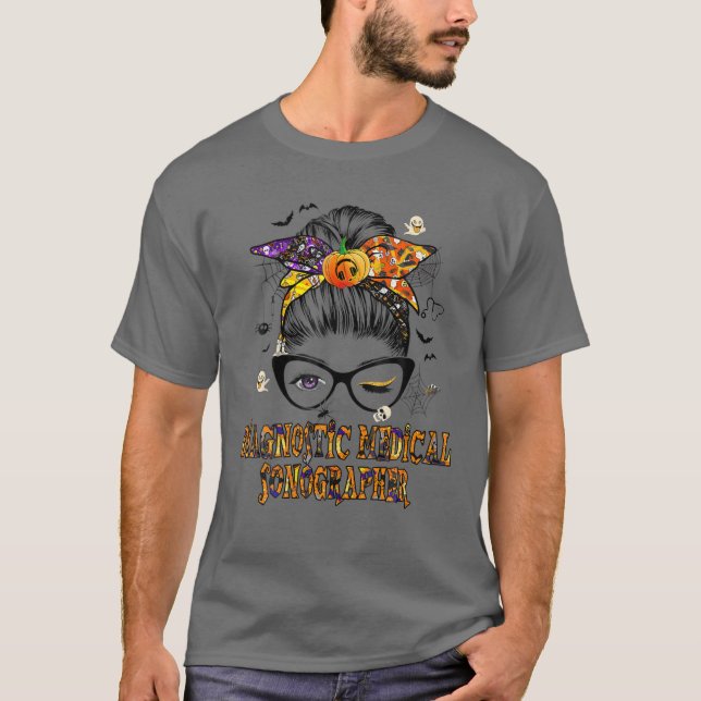 Camiseta Sonógrafo médico de diagnóstico Enfermera de Hallo (Anverso)