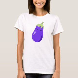 Camiseta soñolienta de la berenjena del bebé