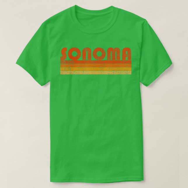 Camiseta Sonoma retro vintage California (Diseño del anverso)