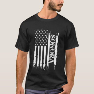 Camiseta Sonora Estados Unidos con bandera estadounidense e