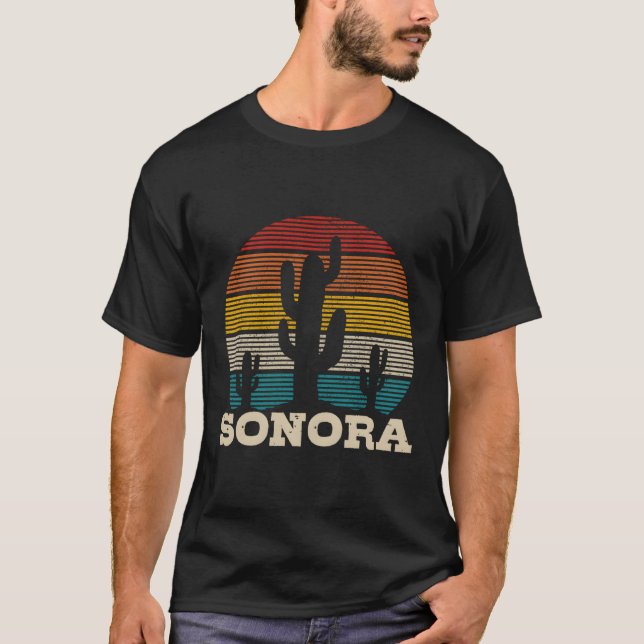 Camiseta Sonora Mexico Cactus Vintage Retro Souvenir (Anverso)