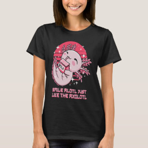 Camiseta Sonreír a la lotería igual que lo que dice Axolotl