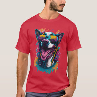 Camiseta sonreír amigos de la familia de perros