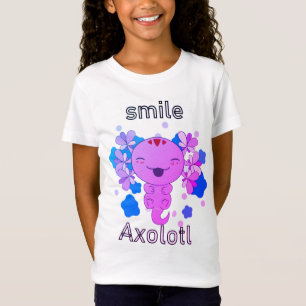 Camiseta sonreír axolotl