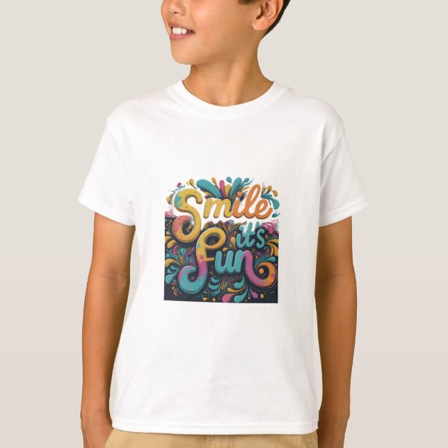 Camiseta Sonreír es divertido (Anverso)
