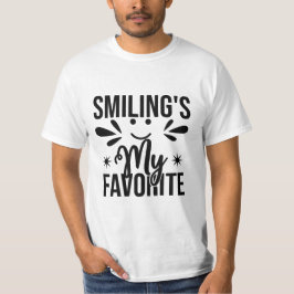 Camiseta Sonreír es mi favorito, sonreír es mi favorito
