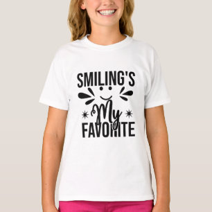 Camiseta Sonreír es mi favorito, sonreír es mi favorito