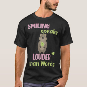Camiseta Sonreir habla más alto que Palabras Sonrientes Quo