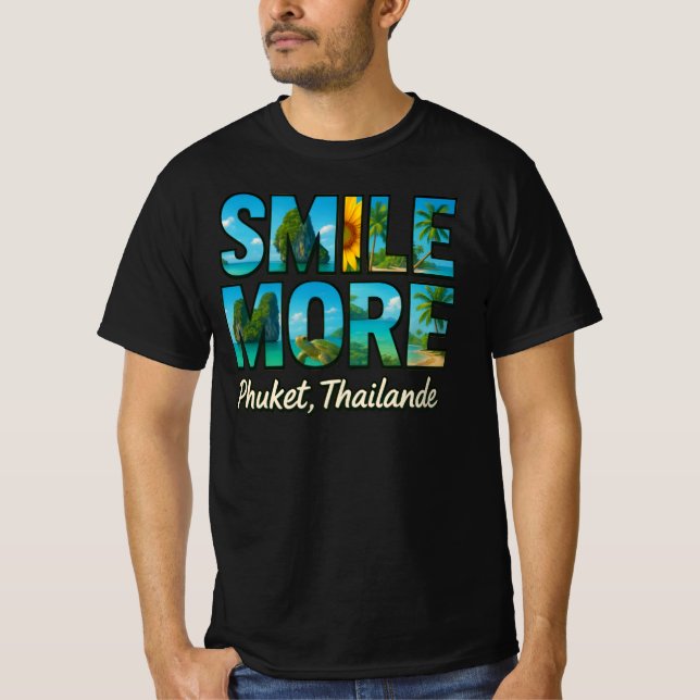 Camiseta Sonreír más - Phuket, Thaïlande (Anverso)