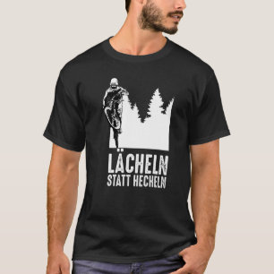 Camiseta Sonría en lugar de la bicicleta de montaña e y la 