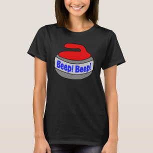 Camiseta ¡Sonría! ¡Sonría! Piedra curling
