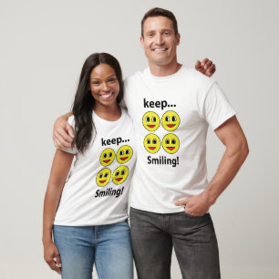 Camiseta Sonríe Cara Sonriente Sigue Sonriendo Sonrisa