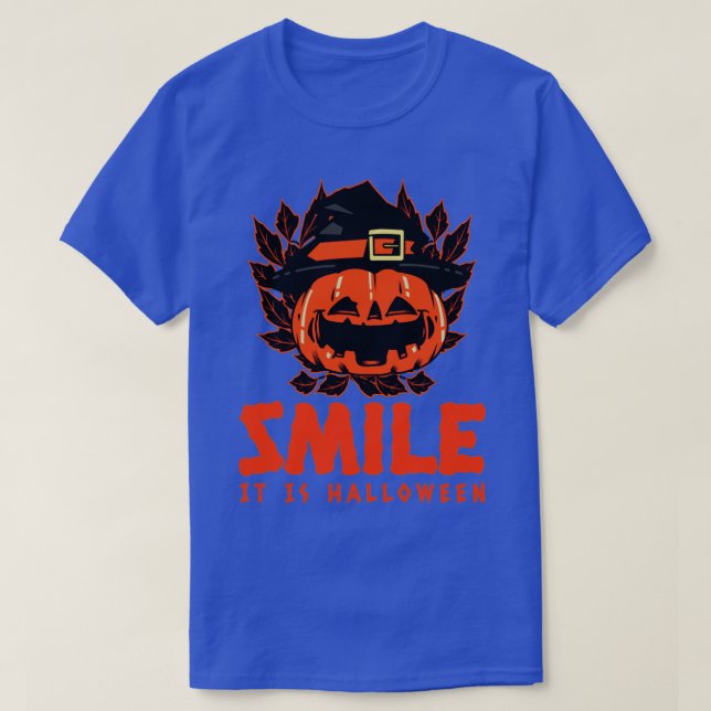Camiseta Sonríe Es Halloween1 (Diseño del anverso)