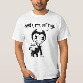 Camiseta Sonríe Es Hora de Tinta Dibujo Animado Espeluznant