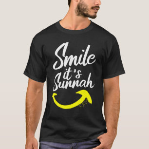 Camiseta Sonríe es Sunnah Islam musulmán Mezquita Corán Ram