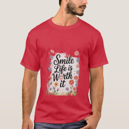 Camiseta Sonríe, la vida vale la pena