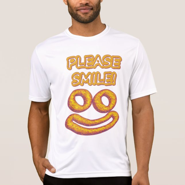 Camiseta "¡Sonríe, por favor!" Diseño Cuto. Comprar ahora (Anverso)