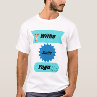 Camiseta "Sonríe profundamente y respire en un pacífico yog