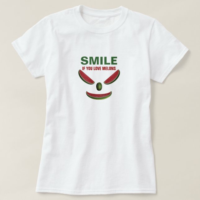 Camiseta Sonríe Si Amas A Los Melones (Diseño del anverso)