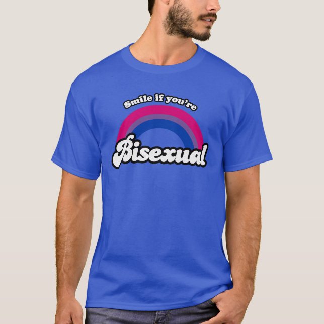Camiseta Sonríe si eres bisexual (Anverso)