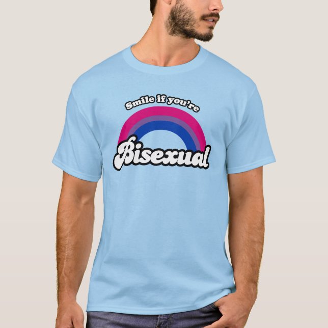 Camiseta Sonríe si eres bisexual (Anverso)