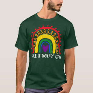 Camiseta Sonríe si eres gay, gay arcoiris, transgénero LGBT