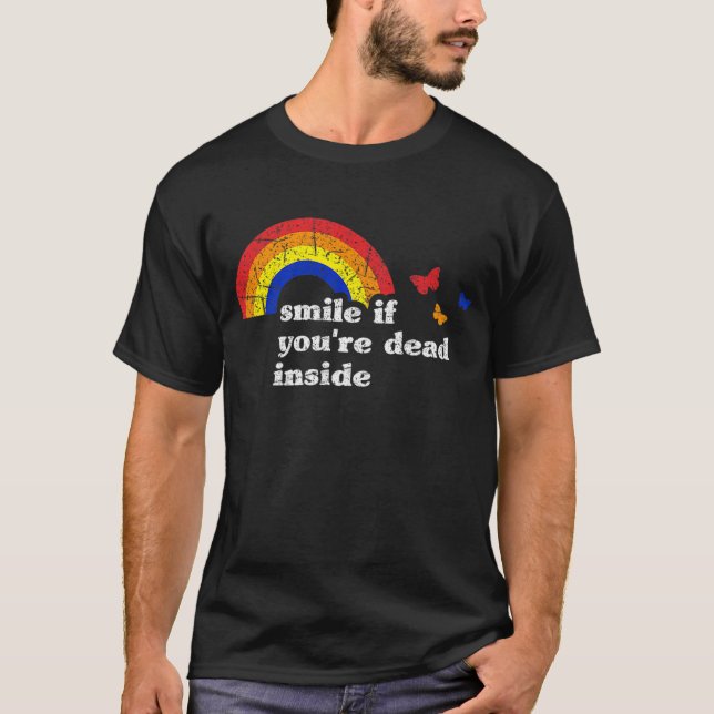 Camiseta Sonríe si estás muerto dentro de la cosecha arcoir (Anverso)