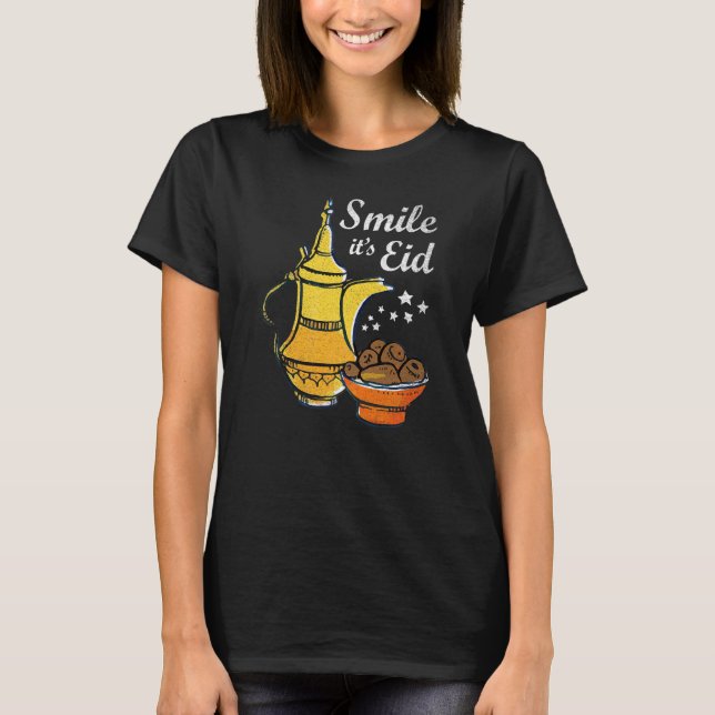 Camiseta Sonríe Su Eid Mubarak (Anverso)