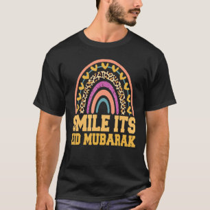 Camiseta Sonríe su Eid Mubarak musulmán Eid Mubarak Islámic