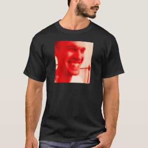 Camiseta Sonriendo dracula roja