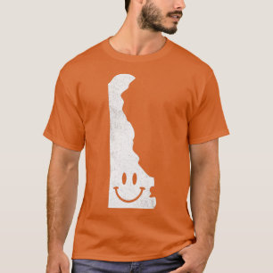 Camiseta Sonriendo en la divertida cara feliz de Delaware