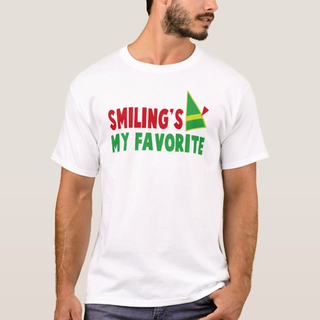 CAMISETA SONRIENDO ES MI FAVORITO (Anverso)