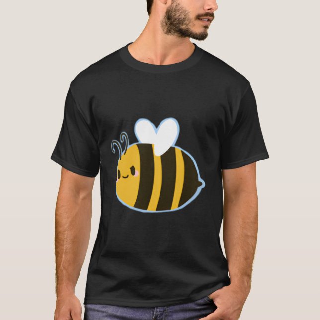Camiseta Sonriente abejorro miel abeja (Anverso)