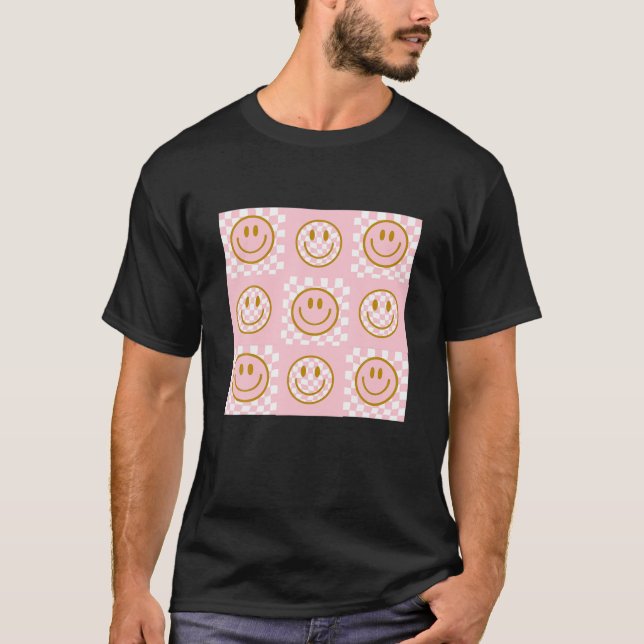 Camiseta Sonriente cara feliz sonrisa sonrisa sonrisa Rubor (Anverso)