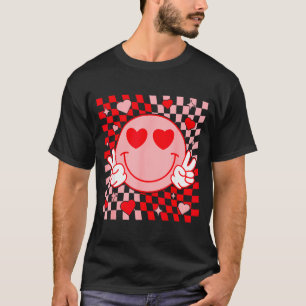 Camiseta Sonriente Cara Sonrisa de San Valentín Cuadrada