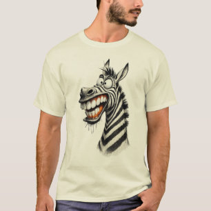 Camiseta Sonriente Cebra Divertida – Diseño de Est