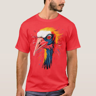 Camiseta Sonriente de grullas de peluquería