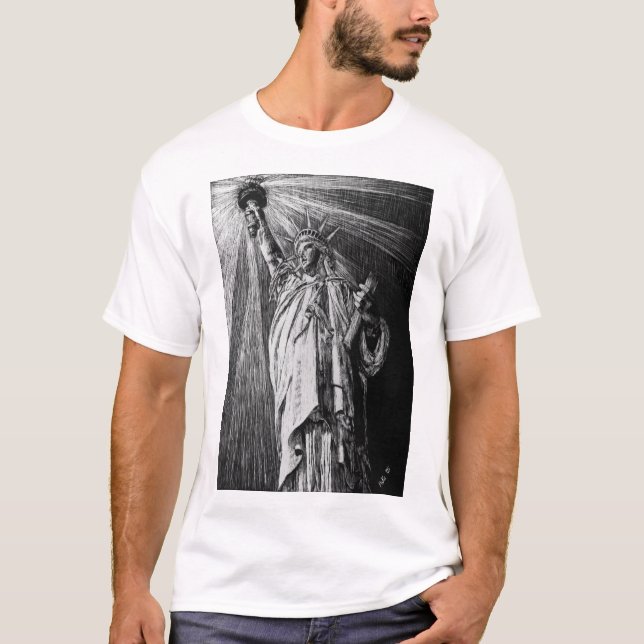 Camiseta sonriente de la libertad (Anverso)