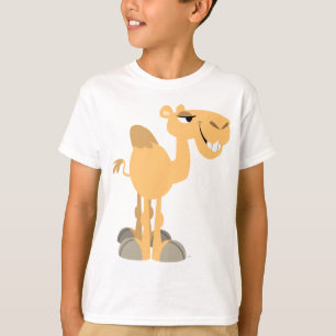 Camiseta sonriente de los niños del camello del