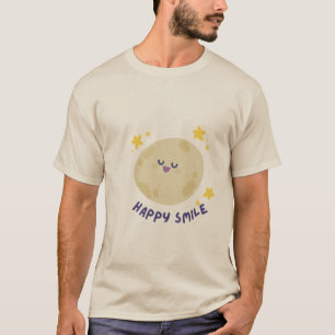 Camiseta Sonriente de Luna Feliz y Linda
