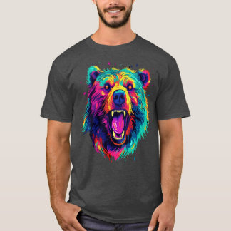 Camiseta Sonriente de oso pardo