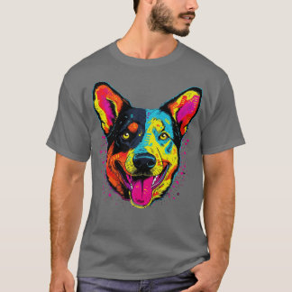 Camiseta Sonriente de perro de ganado australiano
