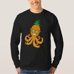CAMISETA SONRIENTE DIVERTIDO PINEAPPLE TROPICAL EXÓTICO OCT