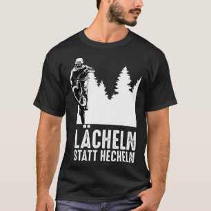 Camiseta Sonriente en lugar de jadear las bicicletas electr
