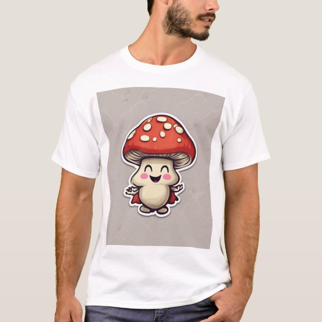 Camiseta Sonriente hongo (Anverso)