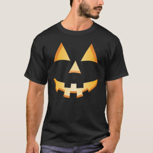 Camiseta Sonriente Jack O Lantern Halloween Calabaza tallad