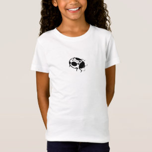 Camiseta Sonriente Ladybug Black and White Mini -