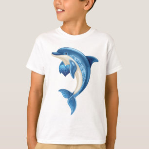 Camiseta sonriente para niños delfines