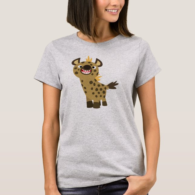 Camiseta sonriente Personalizado Hyena Women T-Shi (Anverso)