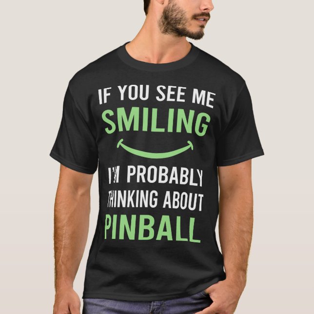 Camiseta Sonriente Pinball (Anverso)
